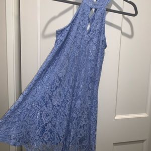 Blue lace dress